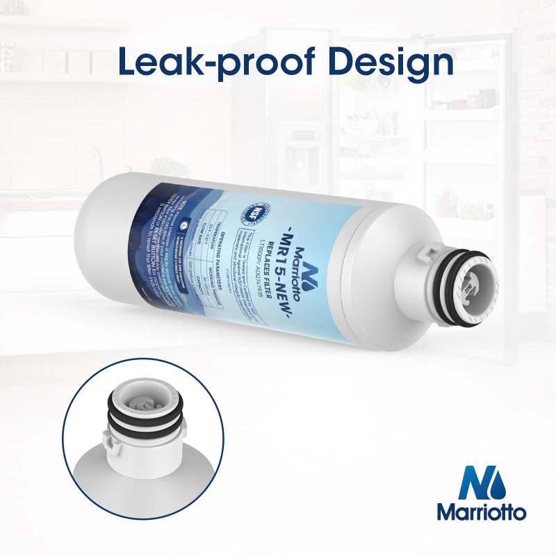 Marriotto Water Filter Lt1000Pc Replacement For Refrigerator, Compatible With Lt1000Pc/Pcs, Lt1000Pc, Lt-1000Pc, Mdj64844601, Adq747935 Adq74793504 Water Filter (2 Pack) - Image 4